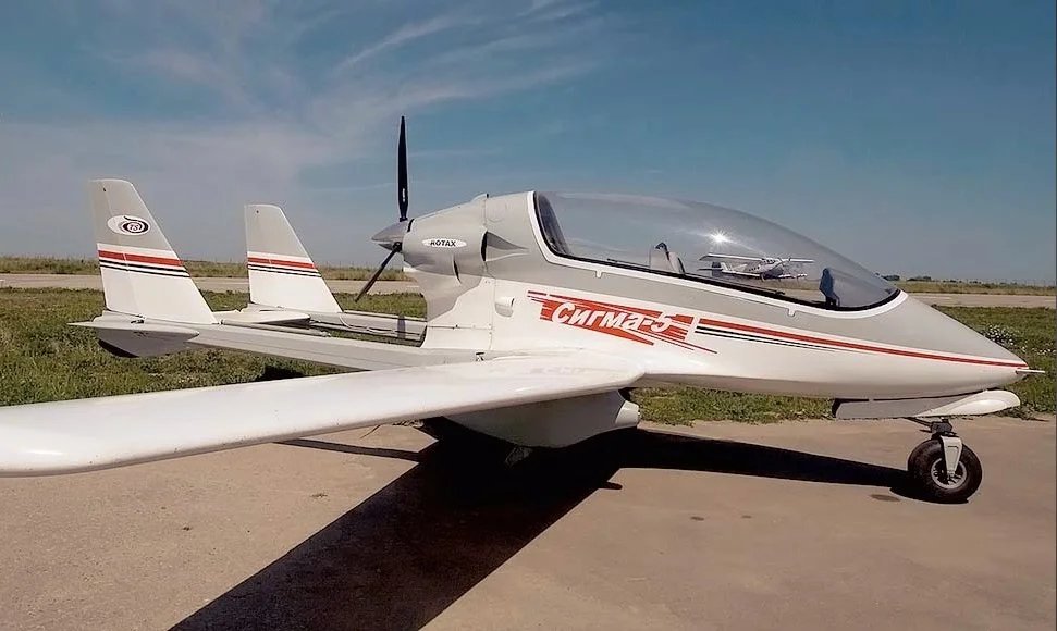 Сигма-5 - легкий двухместный самолёт | Его можно транспортировать как ...