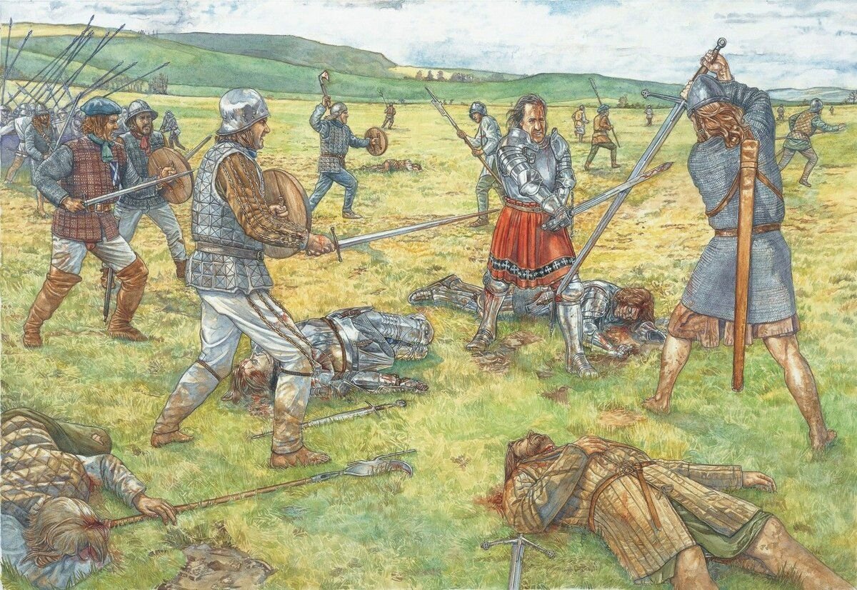 Делая из них воинов. Битва при Флоддене 1513. Шотландцы 13 века. Шотландская пехота 14 века. Оспрей ирландские воины XVI века.