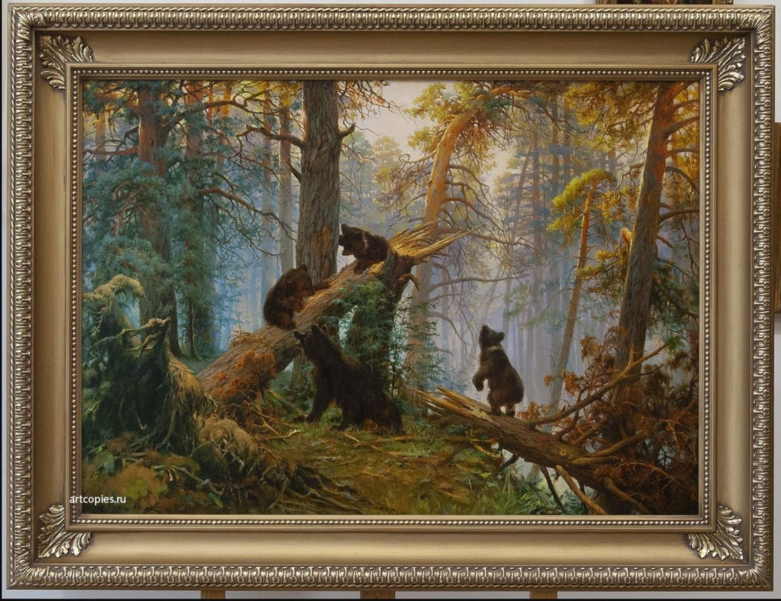 Картина мишки в лесу кто художник