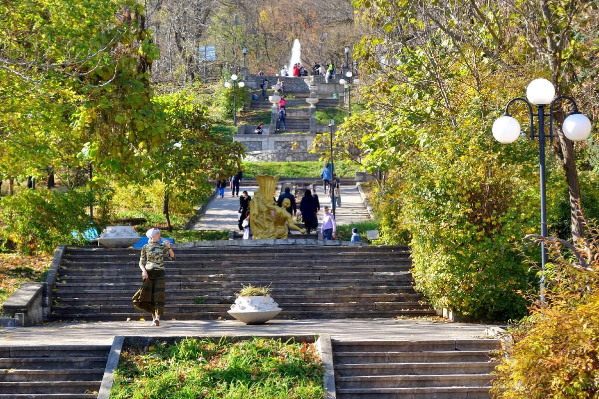 Длина каскадной лестницы в железноводске