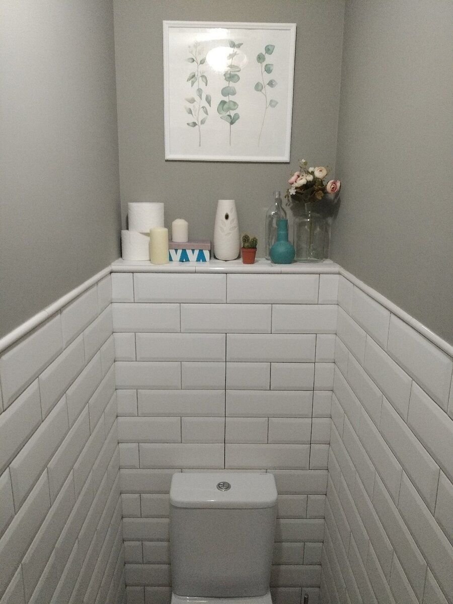 Бюджетный ремонт туалета в \"хрущевке\". Простой и стильный интерьер ...