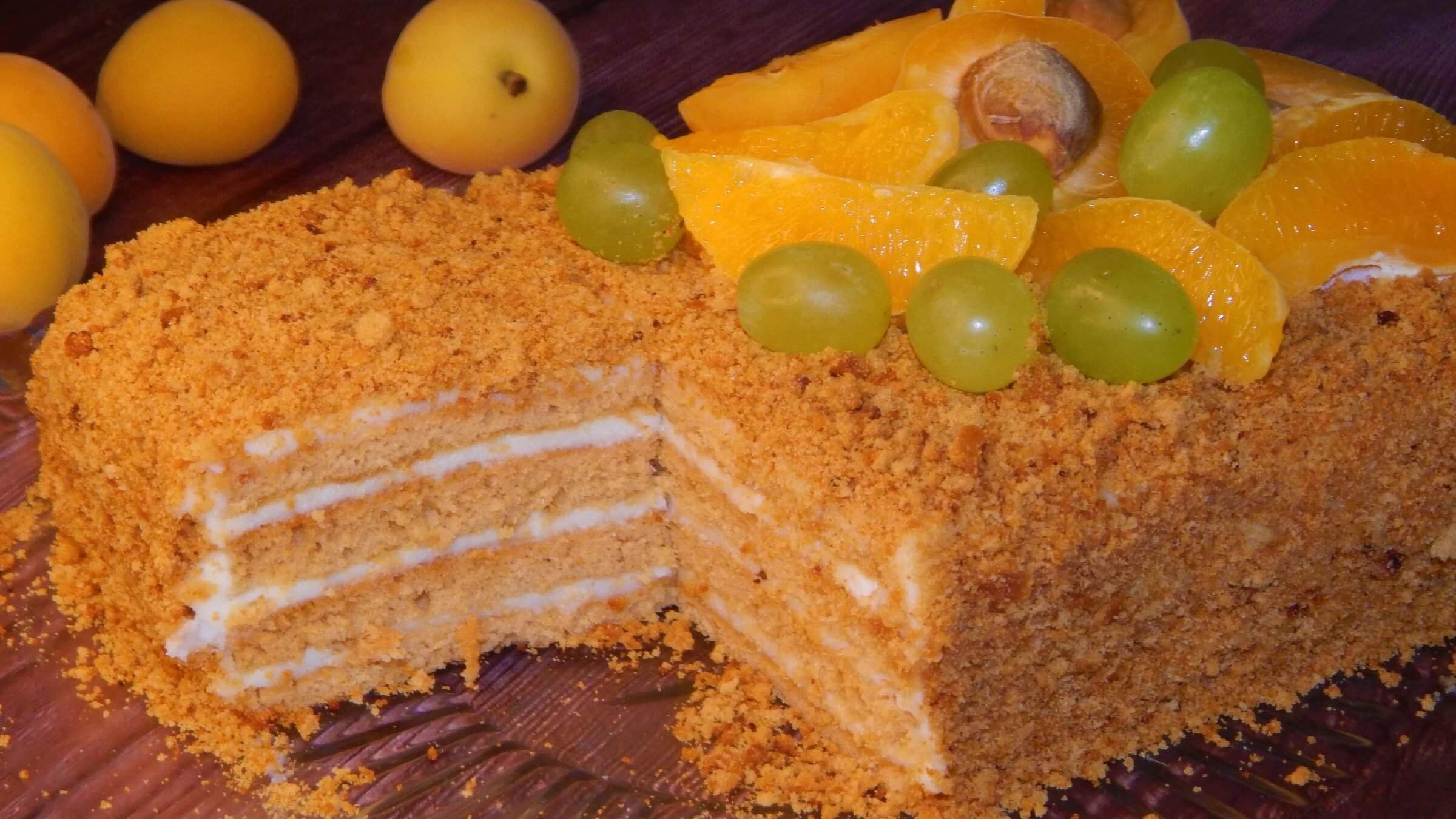 Медовый торт без раскатки пушистый рецепт с фото пошагово в домашних условиях