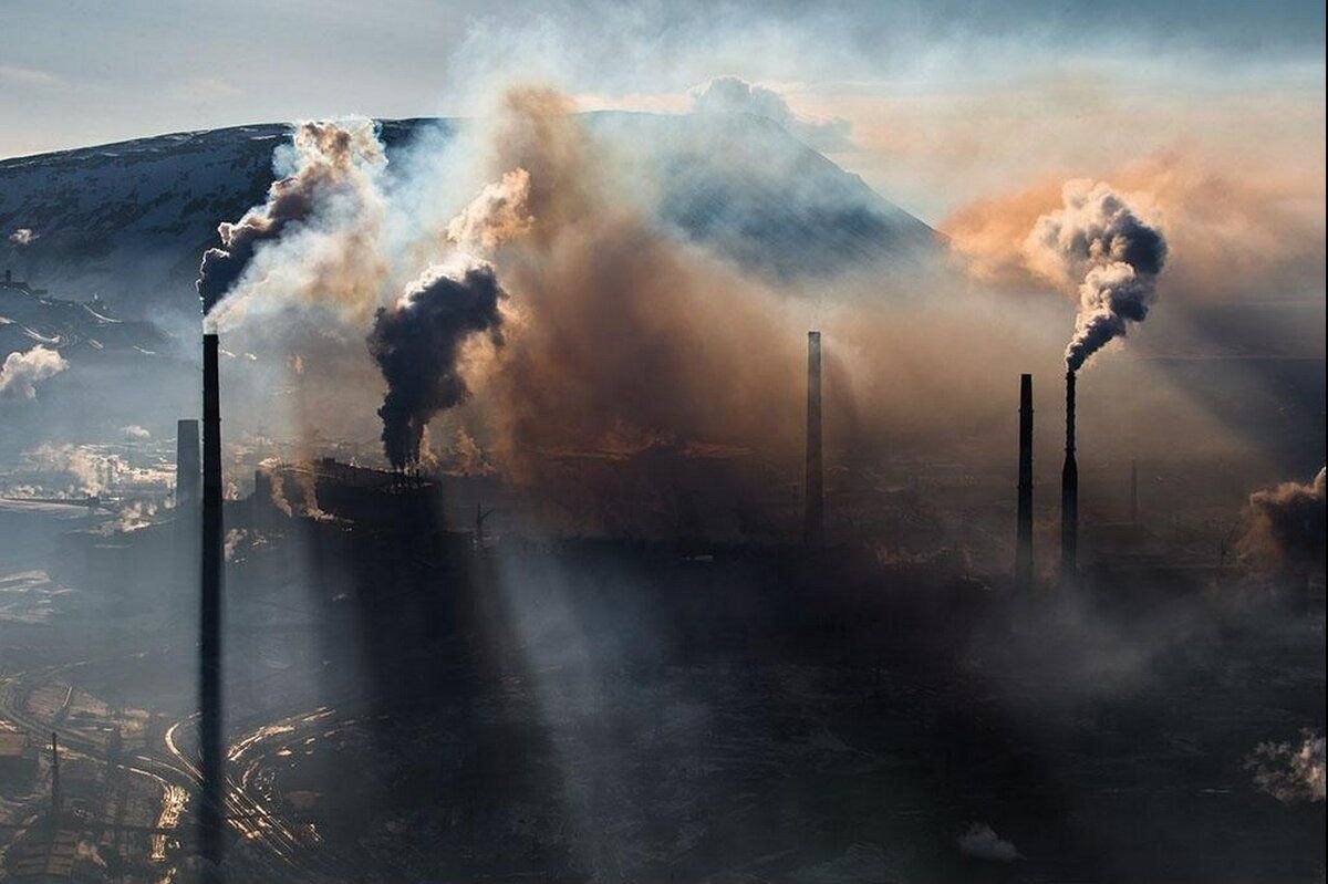 Картинка загрязненного города