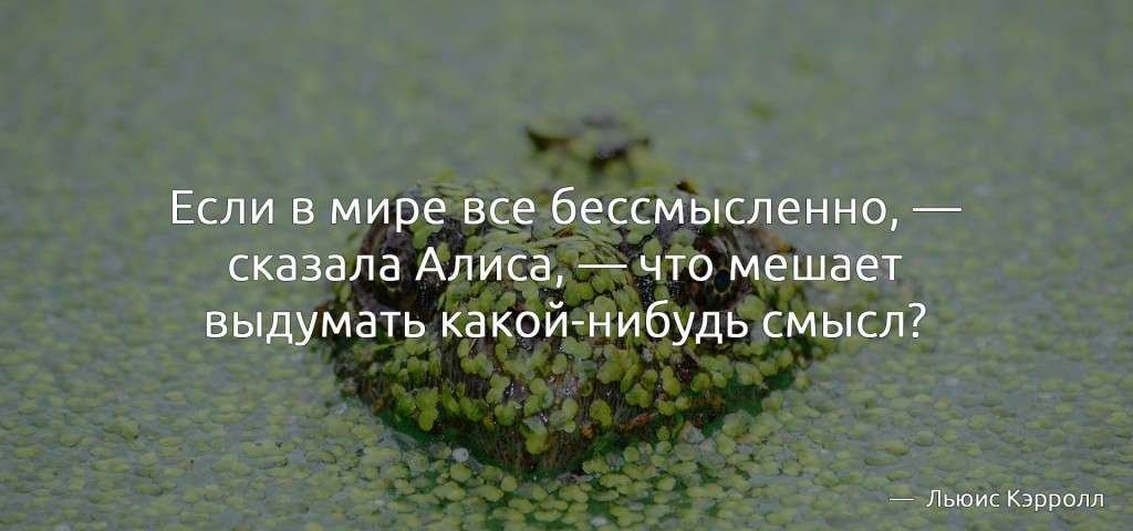 Существование человека бессмысленно у природы нет никакого плана