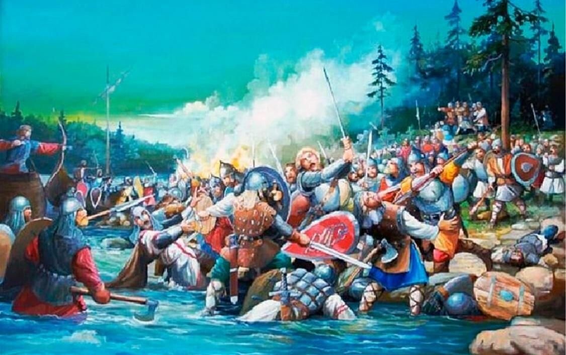 В начале июля 1240 года шведы. Шелонская битва картина. Шелонская битва 1471.