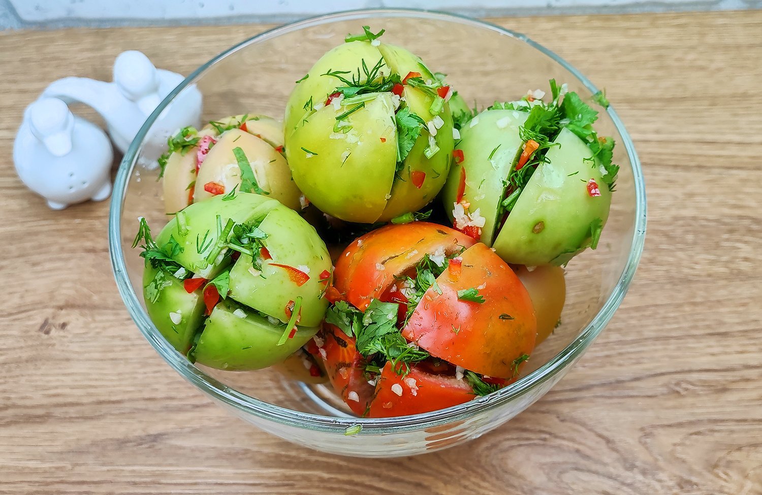Зеленые помидоры по грузински