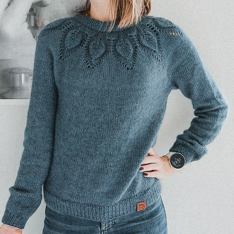 свитер с ажурной кокеткой спицами сверху. вязаный джемпер с круглой кокеткой. свитер с круглой кокеткой спицами. свитер с ажурной кокеткой. свитер светланы новиковой.