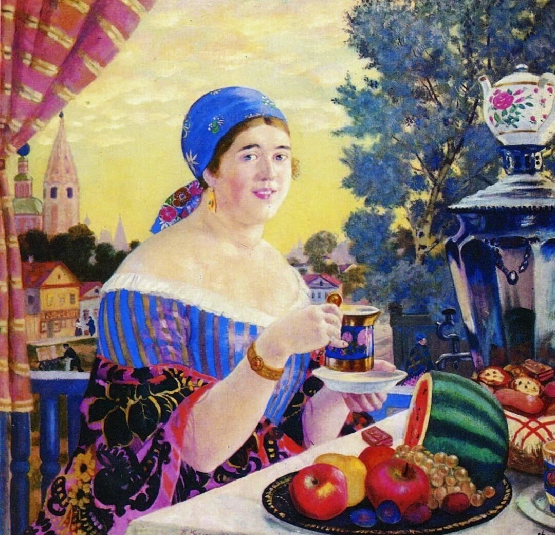 Купчиха и домовой картина