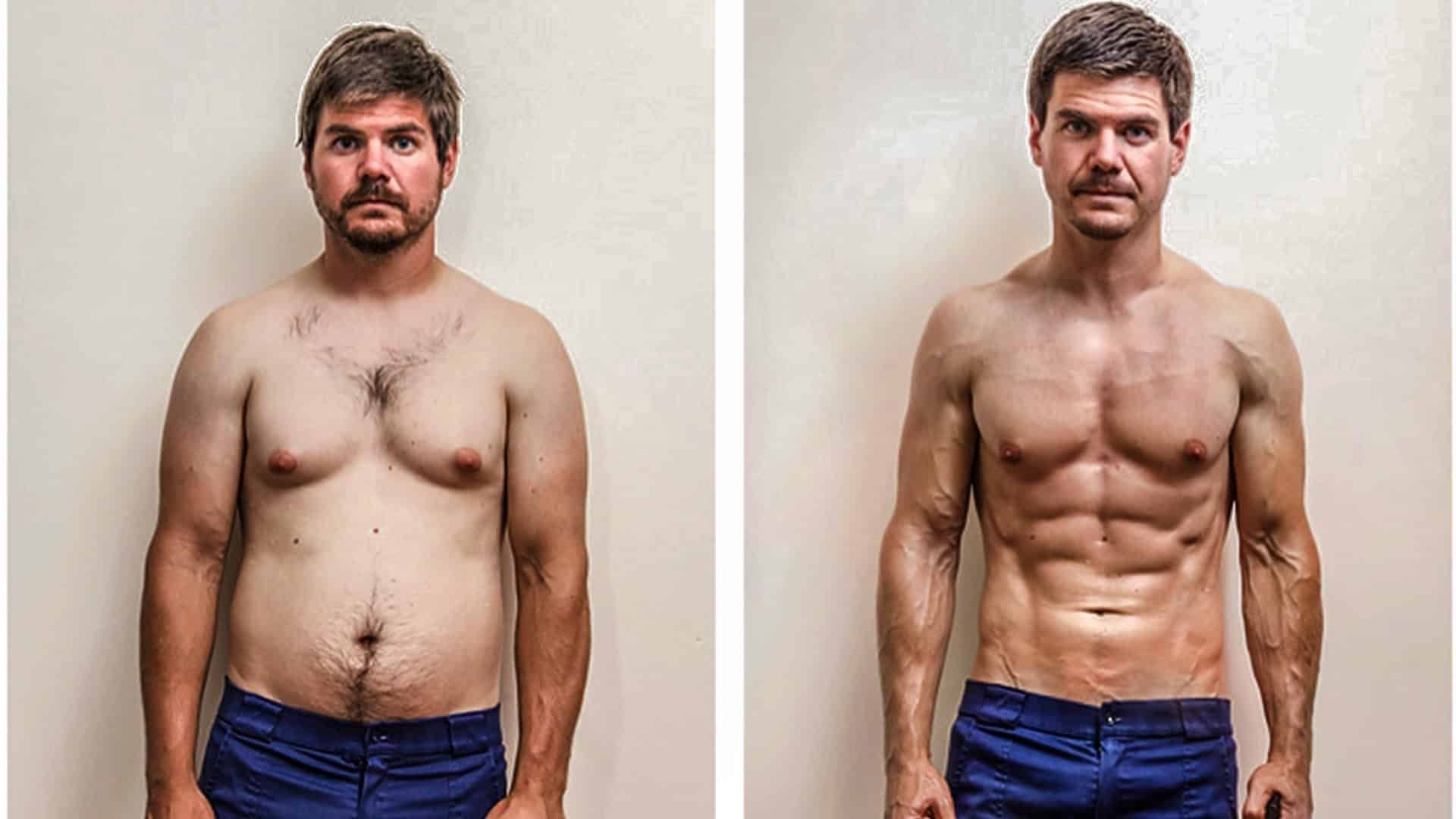 Жир превращается в мышцы. Фигура мужчины до и после. Телосложение до после. Трансформация тела. Фитнес до и после мужчины.