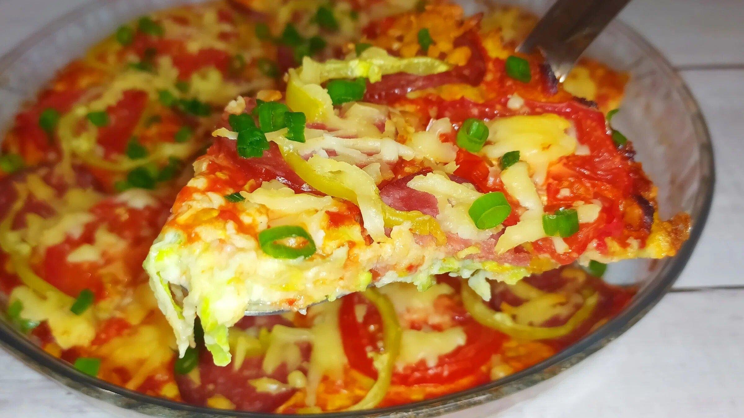 Пицца из кабачков в духовке