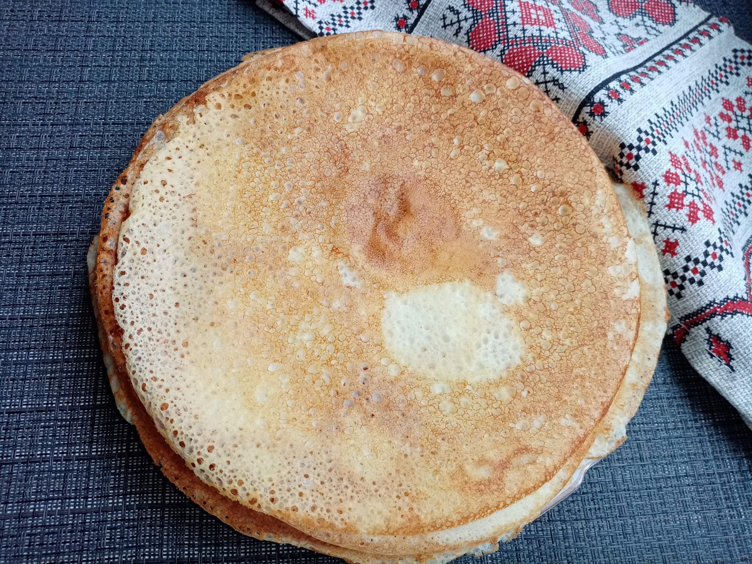 Блины бархатные на молоке