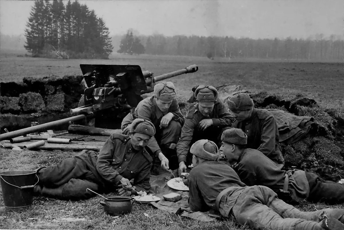 Перед боем. Великая Отечественная война 1941-1945. Советская артиллерия на подступах к Берлину. Советская артиллерия на подступах к Берлину, апрель 1945 года. 2 Отечественная война 1941-1945.