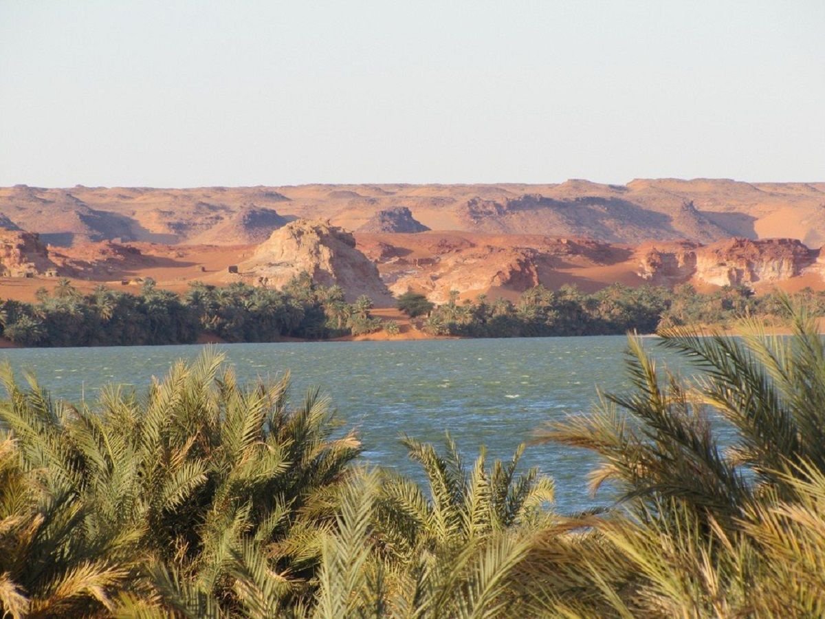 Озеро Чад в Африке