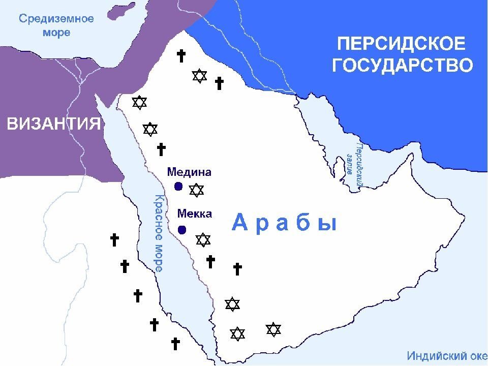 Карта саудовской аравии на русском языке