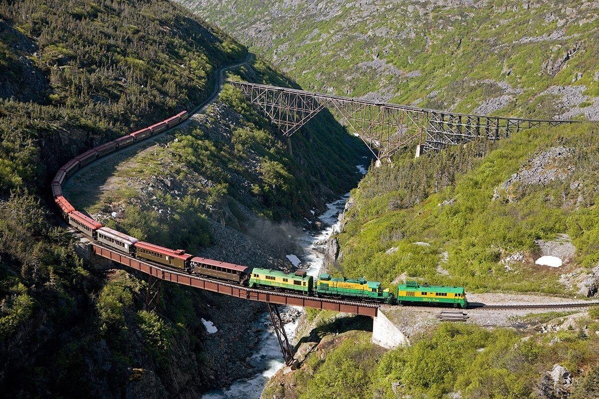 Самая железная дорога. Яблоневый перевал Транссиб. ASO Minami Route в Японии. White Pass and Yukon Route — Аляска. Железная дорога Бельграно Аргентина.