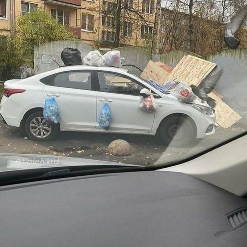 Фото за неправильную парковку