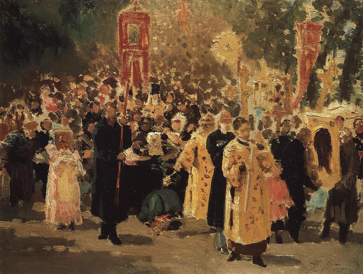 Прянишников картина крестный ход