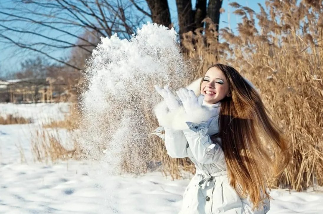 Зимняя фотосессия на улице