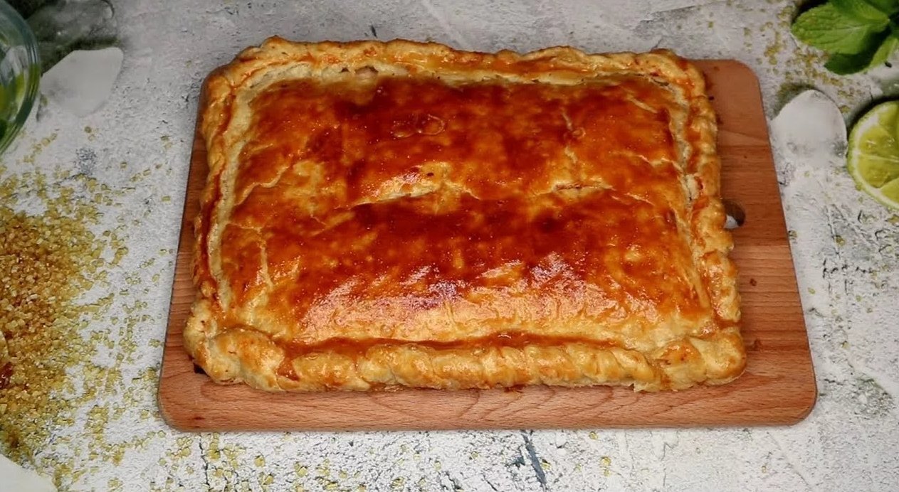 Пирог с куриным фаршем