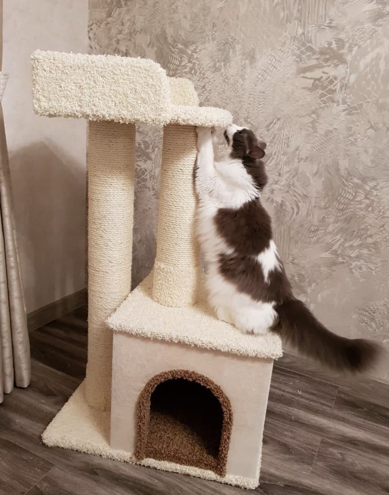 кошкин дом своими руками фото
