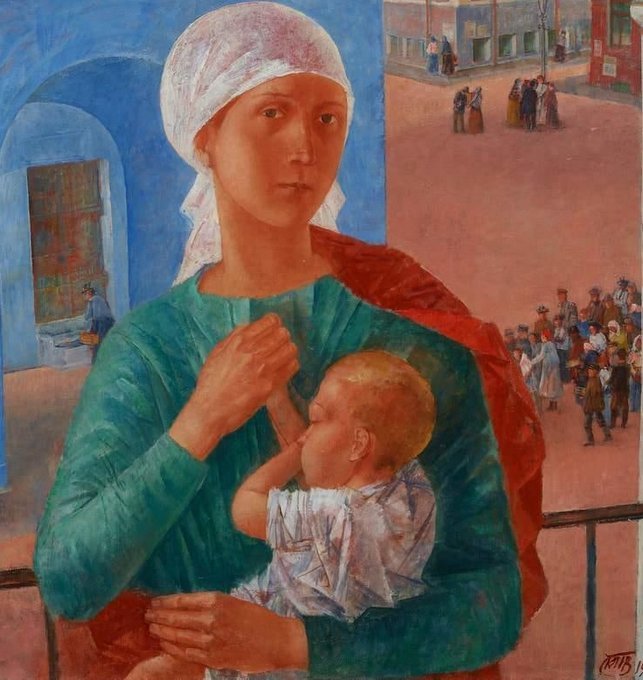 Петроградская мадонна картина