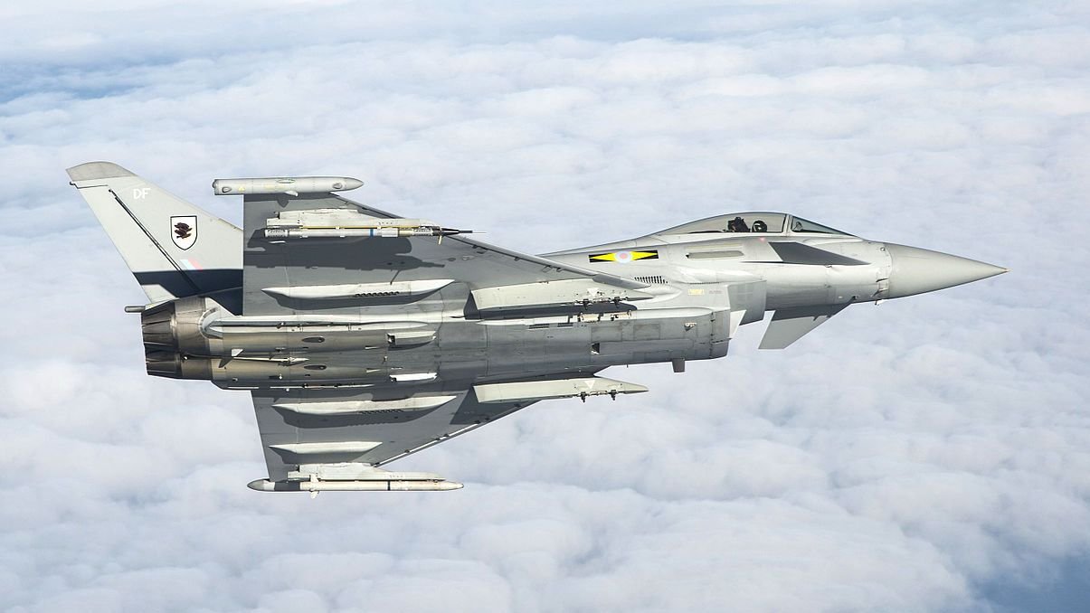 Истребитель Eurofighter Typhoon Королевских ВВС Великобритании. Фото: commons.wikimedia.org