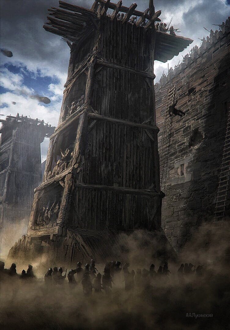 Средневековые осадные башни