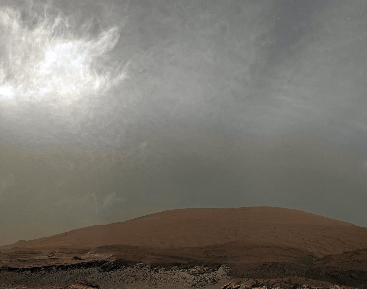 Вид неба с Марса