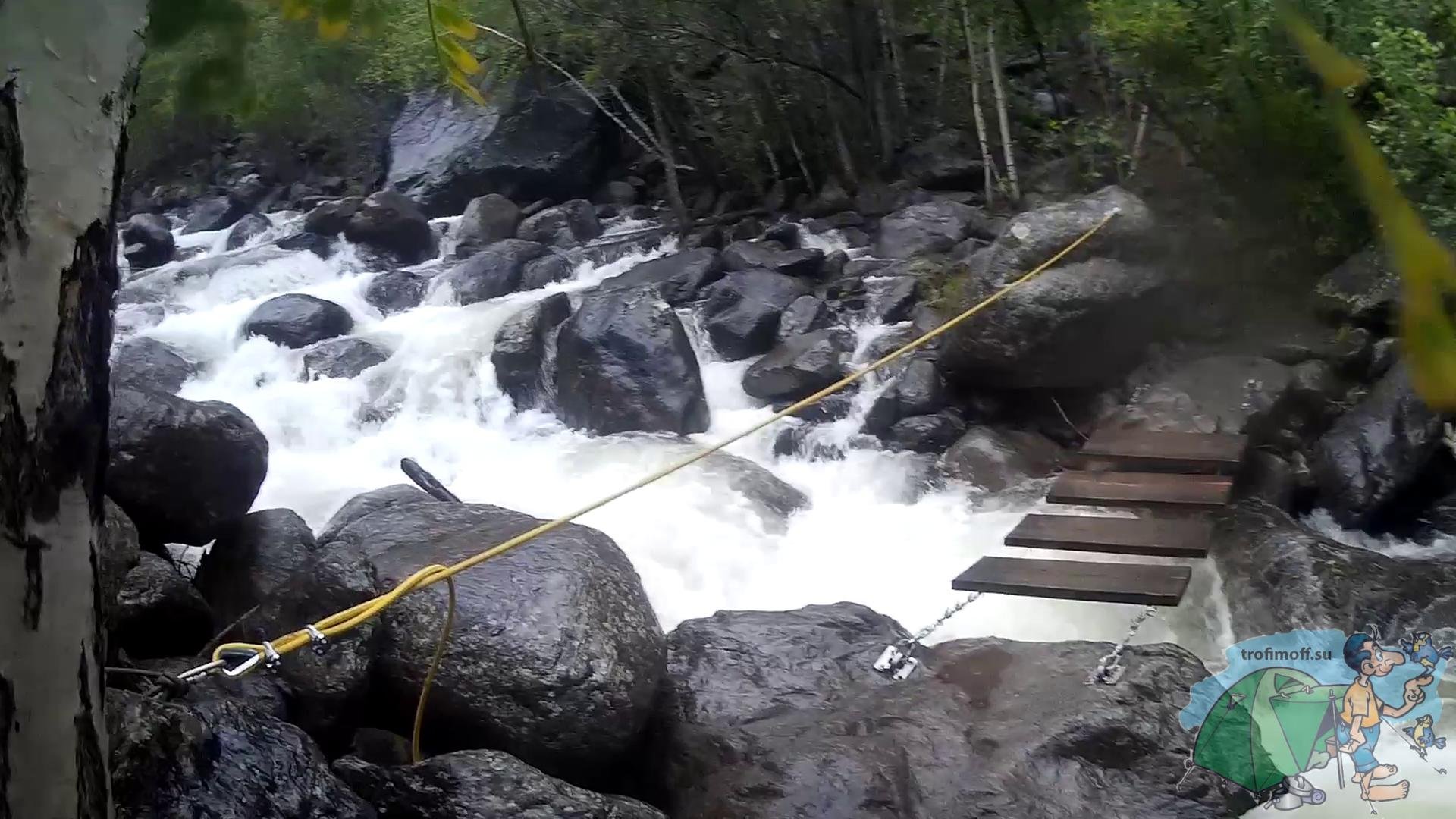 Учар водопад горный