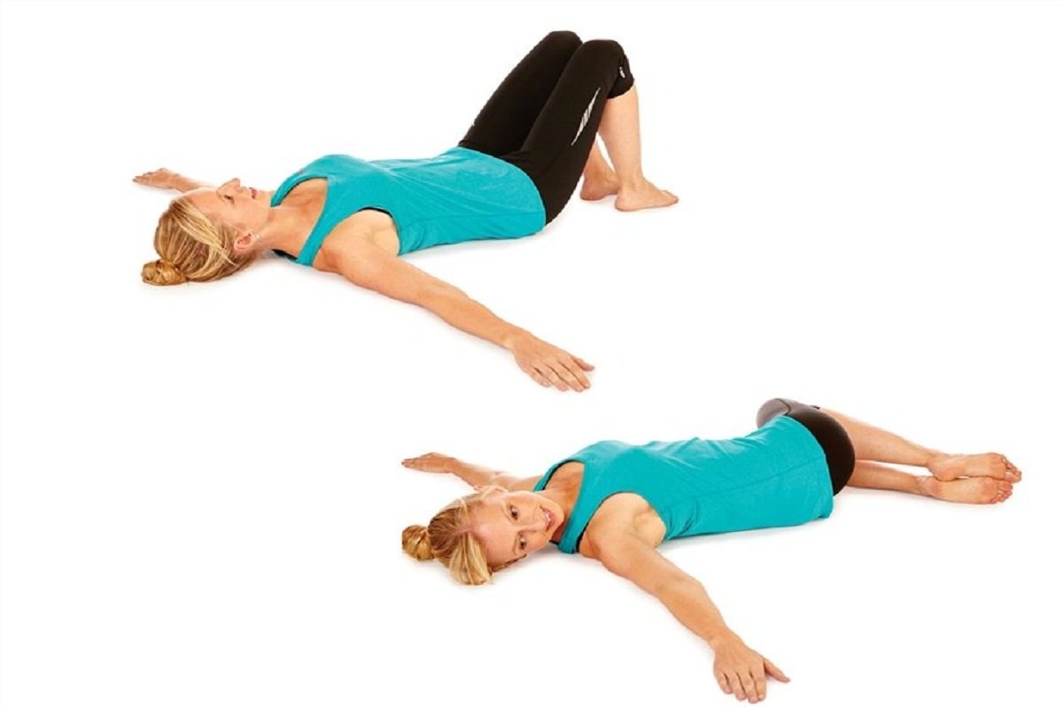 Упражнение скручивание для спины