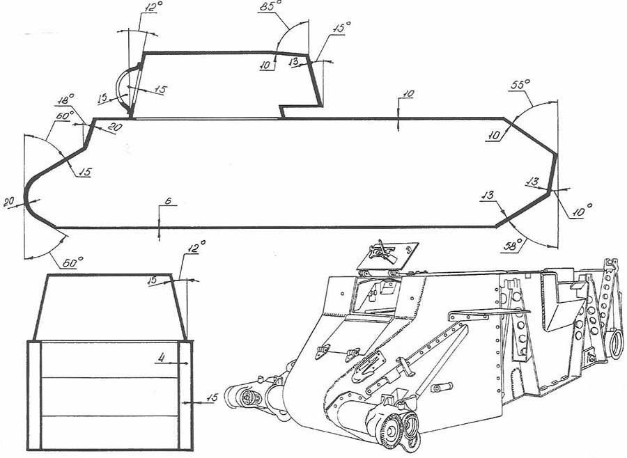 Схема бронирования танка т 34
