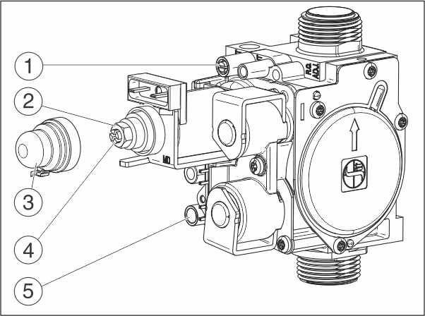 Газовый клапан котла Buderus