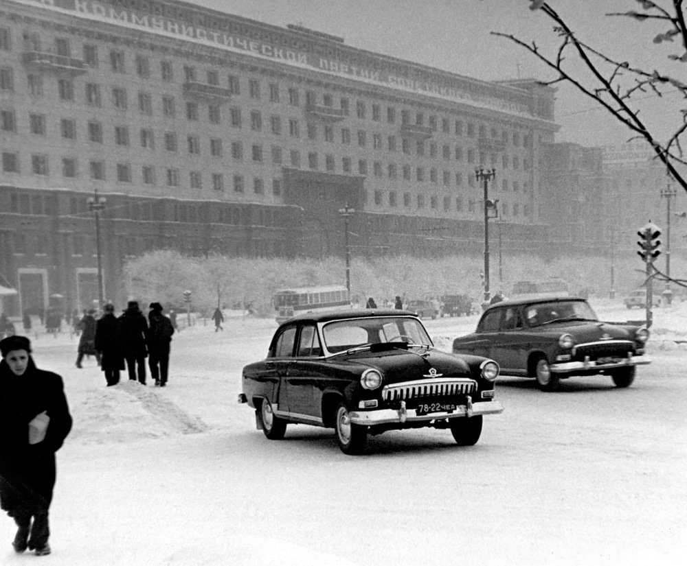 москва зимой ретро