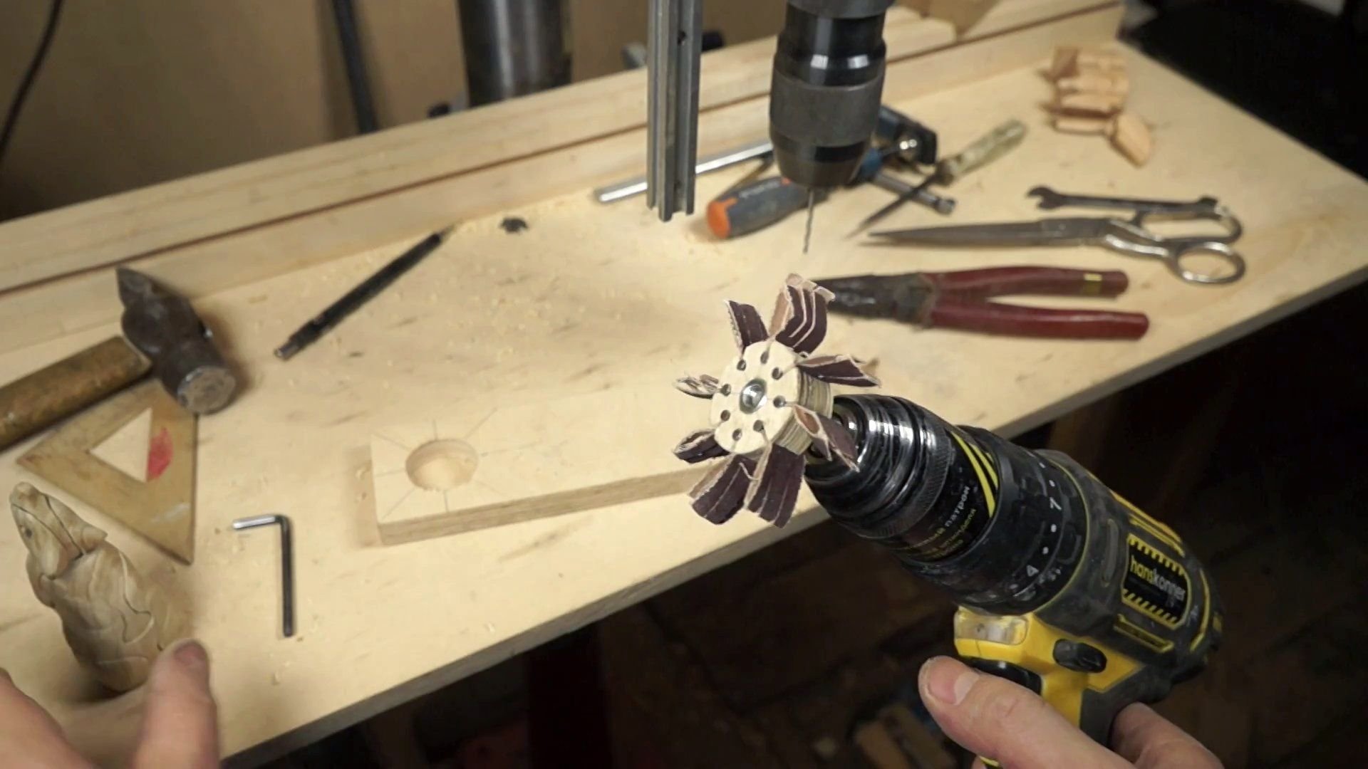 Как сделать лепестковый шлифовальный барабан своими руками | Столярка ...