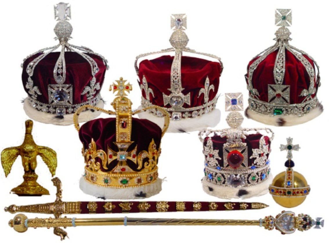 Сокровищ британии. Crown Jewels (драгоценности короны). Сокровищница британской короны (the Crown Jewels).. Королевские регалии Великобритании. Лондонский Тауэр Королевские драгоценности.