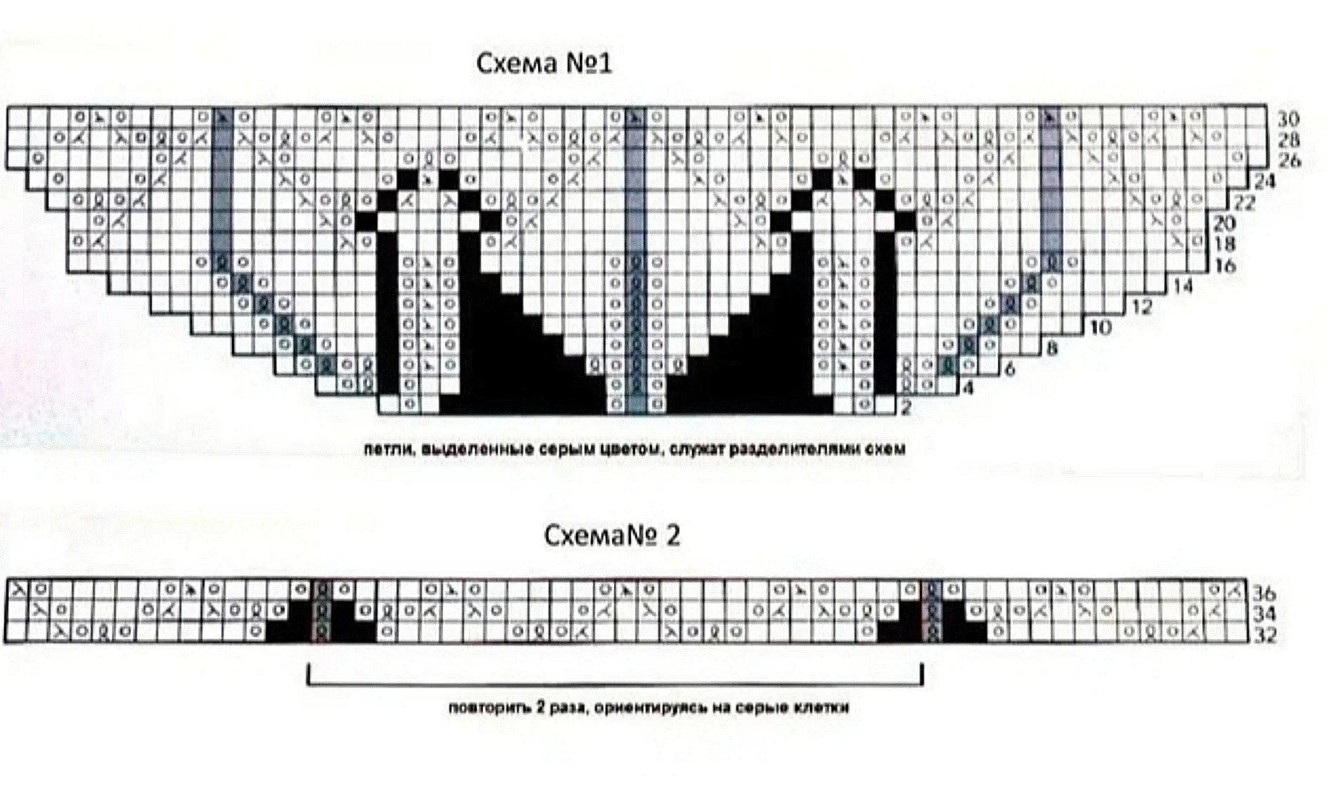 Схема шали эдем