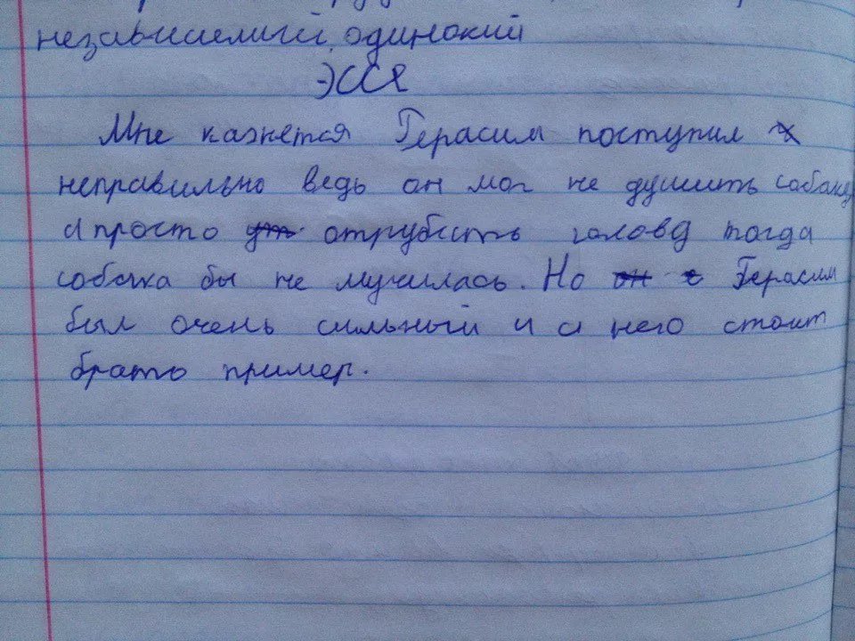 Сочинение с рисунком