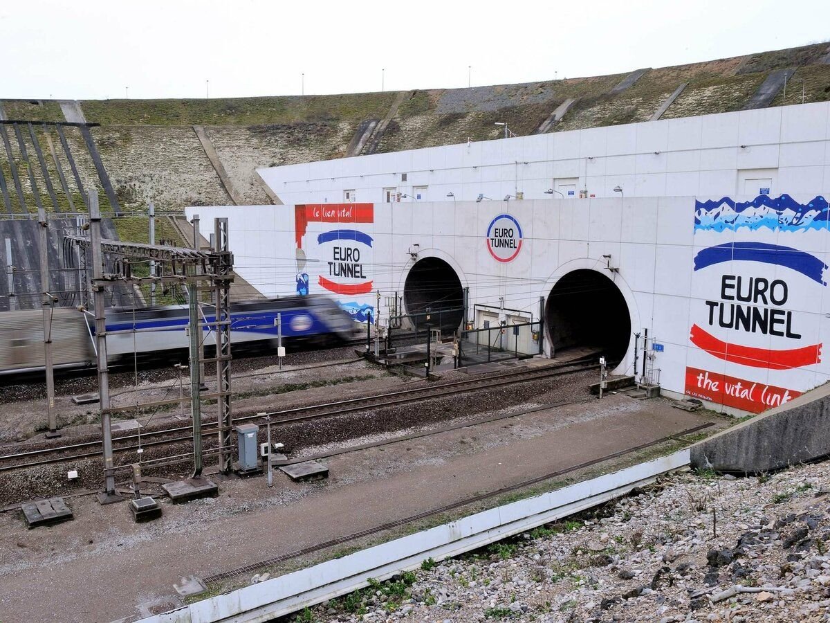 Схема тоннеля под ламаншем