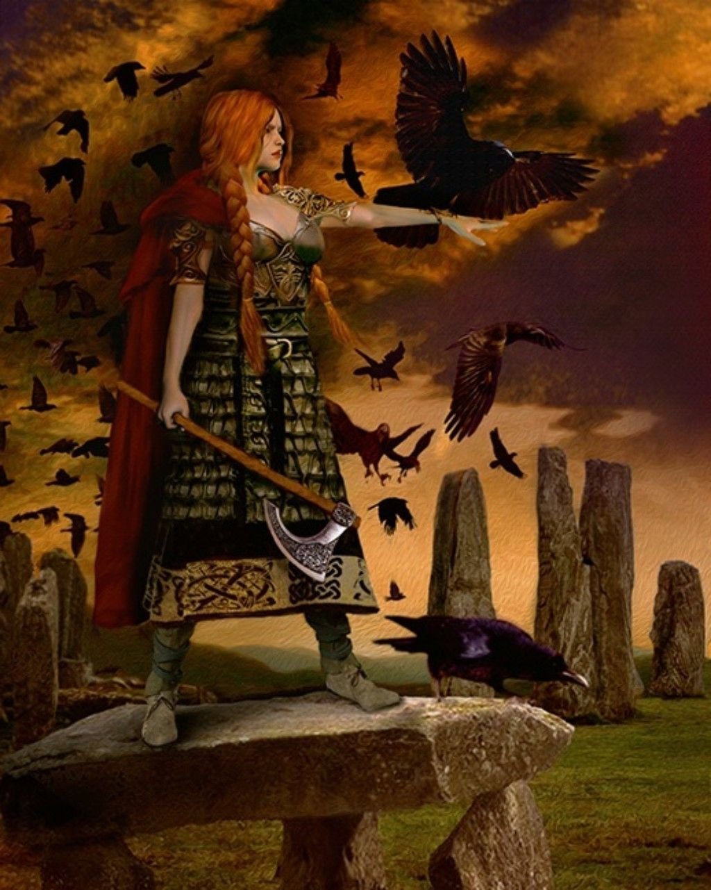 Кельтская богиня войны Морриган