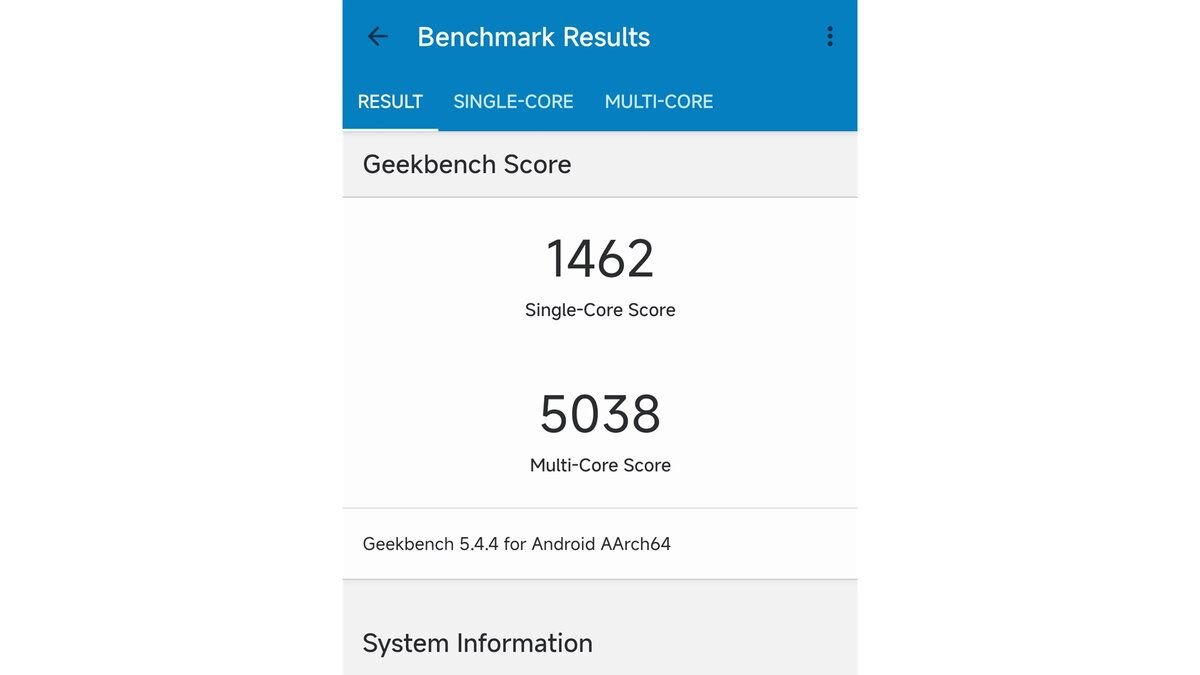 Тест в GeekBench 5