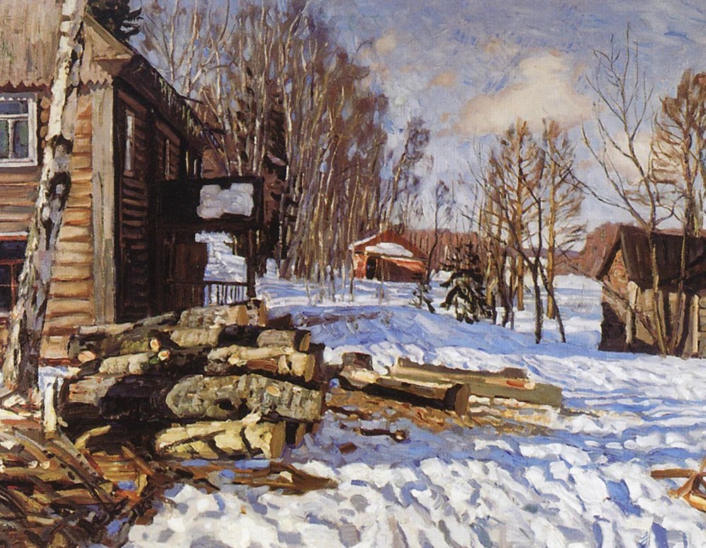 Художник картины март