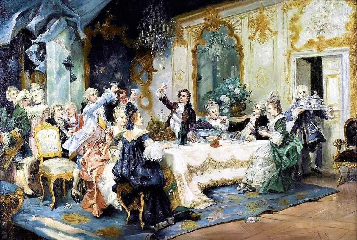Как звали дворян. Jean Paul Sinibaldi картины. Sinibaldi Jean Paul 1857. Светская вечеринка Артуро Риччи. Великосветский бал живопись 18 век.
