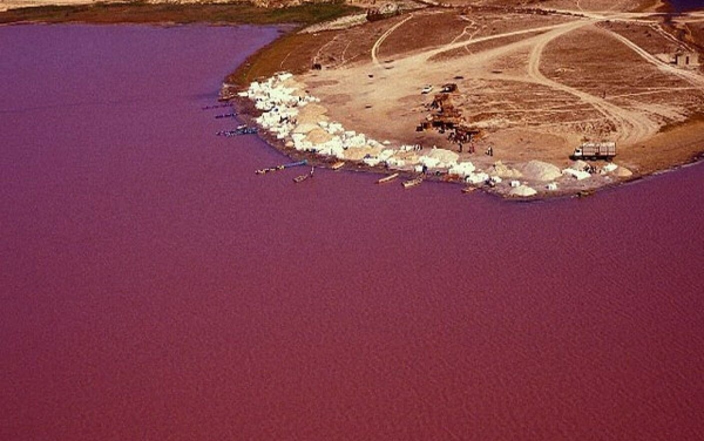 Озеро Ретба (Сенегал, Африка)