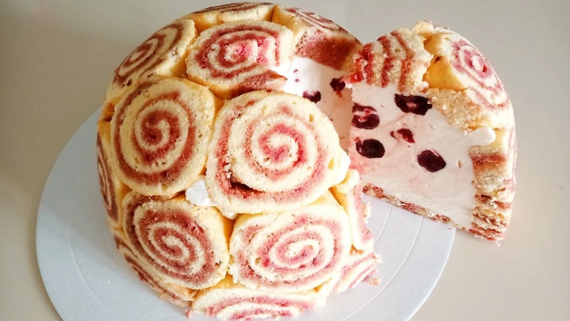 Королевская шарлотка с творогом