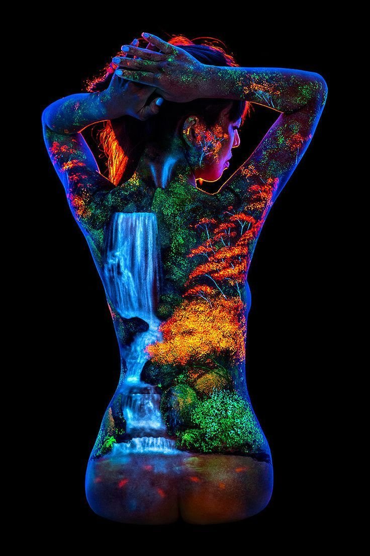 Боди-арт художника John Poppleton