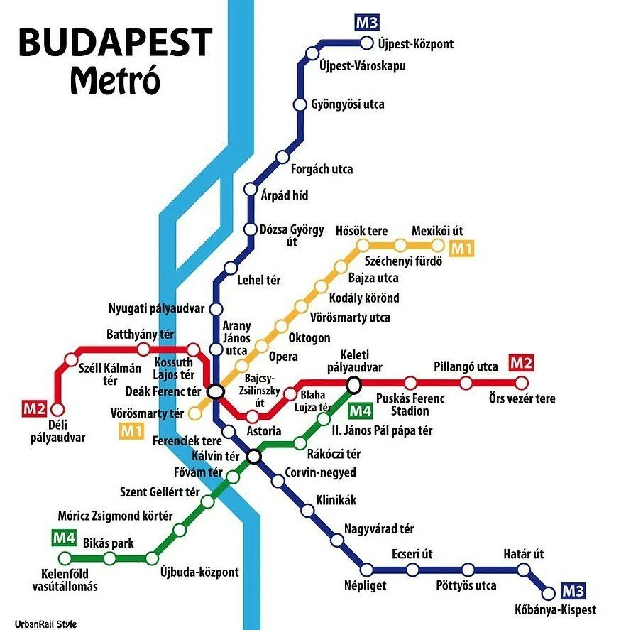 Метро будапешта схема на русском языке