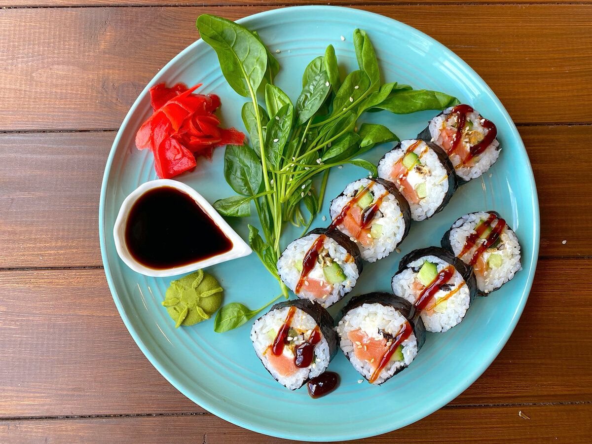 Рецепт суши и роллов запеченных фото 65