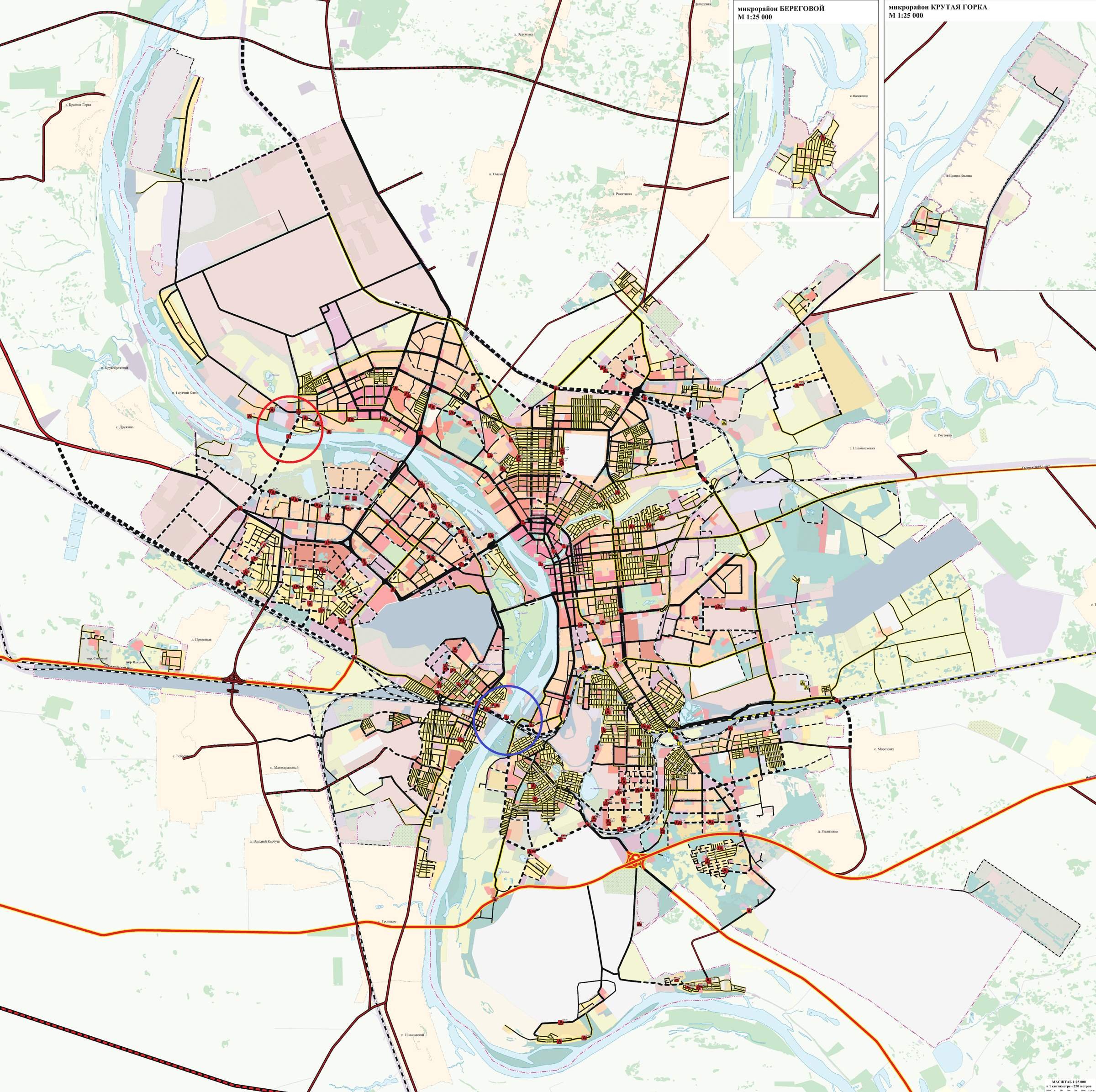 Подробная карта омска