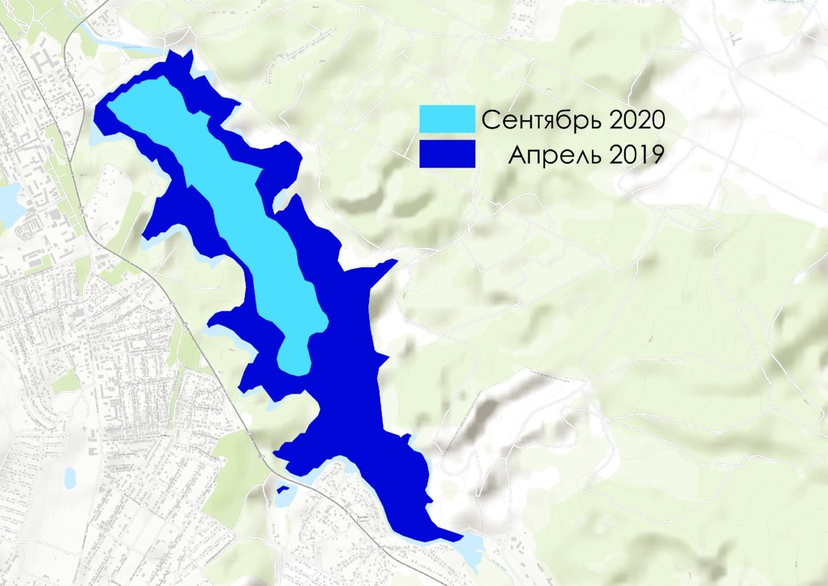 Карта симферопольского водохранилища