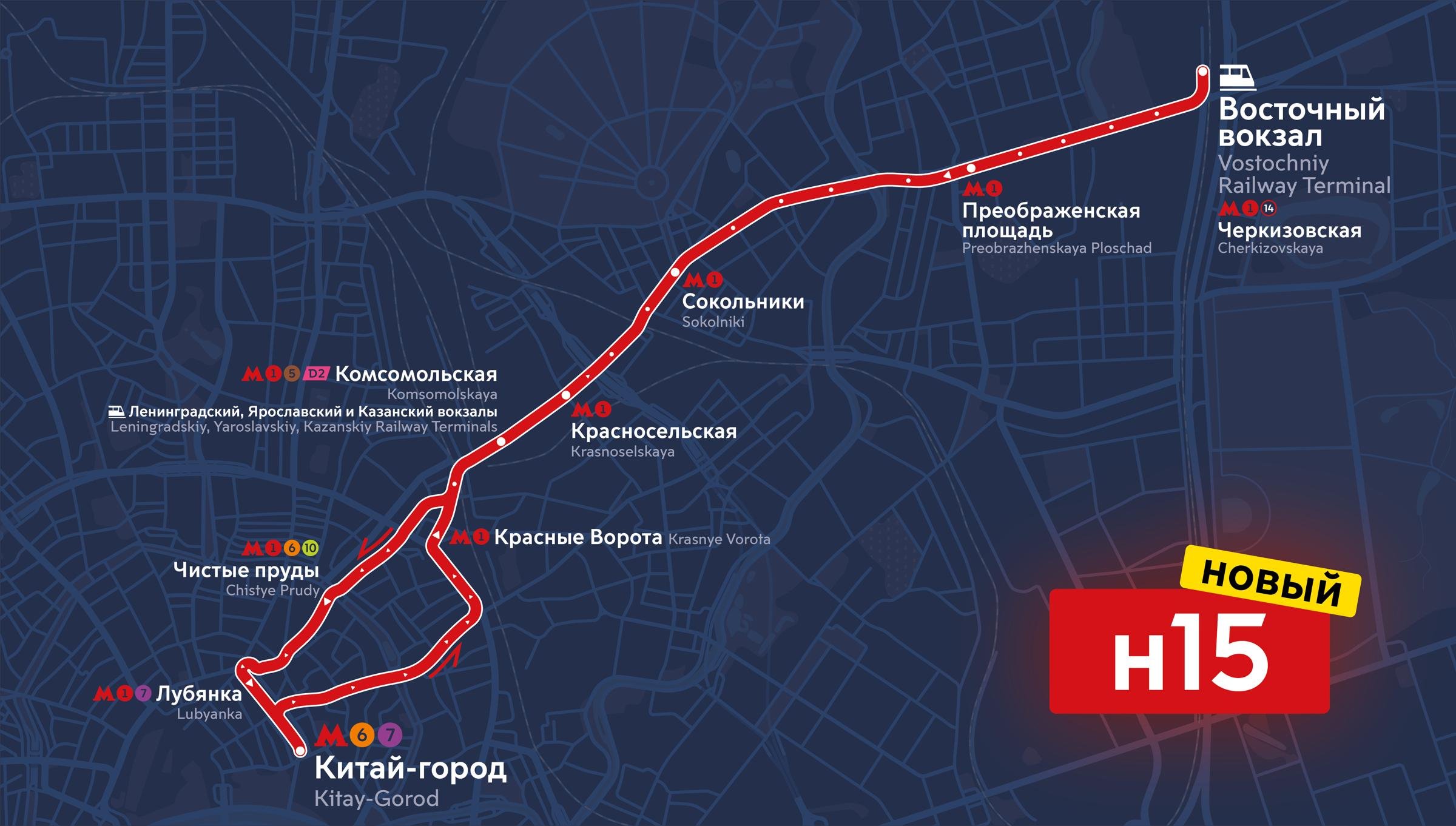 маршрут в москве